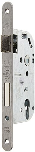 Bricard - 2621 - Serrure pour porte d'entrée coupe-feu et anti-corrosion- norme NF- axe à 50- sans cylindre- Noir