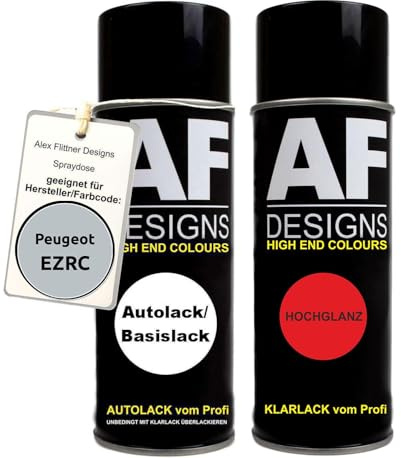 Spraydose für Peugeot EZRC Gris Aluminium Metallic | Spraydosen-Set geeignet für PEUGEOT