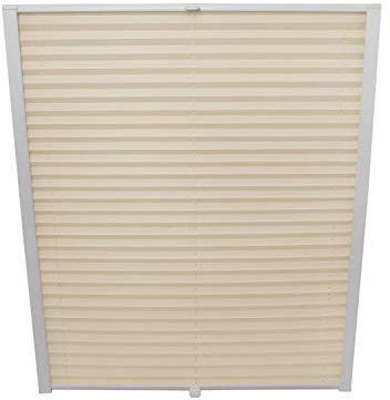 ondeco Dachfenster Plissee zum Bohren passend für Velux Fenster Plisseerollo Faltrollo verspannt Zubehör Hellapricot M08 - B: 61,4cm x H: 116cm