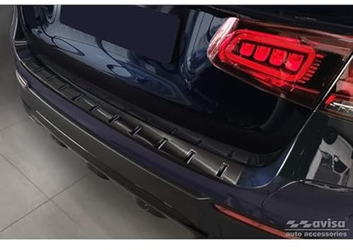 Avisa Edelstahl Heckstoßstangenschutz STRONG EDITION passgenau | kompatibel mit Mercedes GLC (X253) 2015-2019 & Facelift 2019- - Schwarz