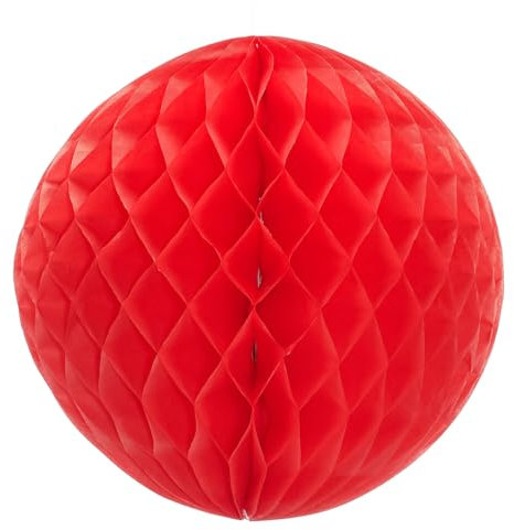 Deco Woerner Wabenball rot 40 cm Ø, schwer entflammbar B1