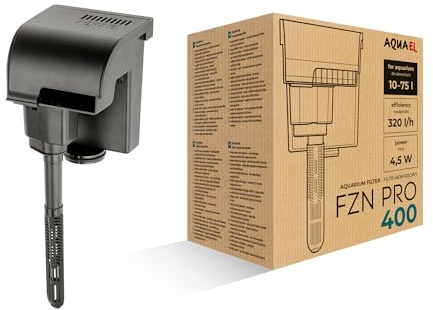 Filter FZN PRO 400 – Passe ihn deinen Bedürfnissen an | Rucksackfilter für Süßwasseraquarien 10–75 l | 320 l/h | 4,5 W