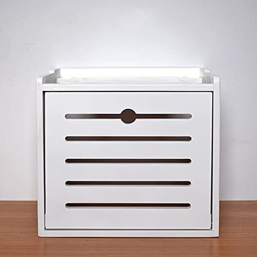 WiFi-Router-Set, Topbox, Multimedia-Aufbewahrungsregal – Wandhalterung, schwebendes Regal für Kabelboxen, Fernbedienungen, DVD-Player, Spielekonsolen – Organisieren und dekorieren Sie mit diesem