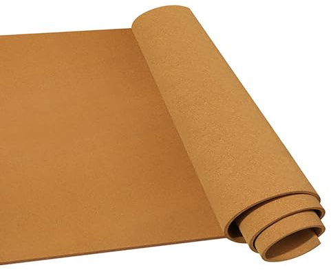 TOYOUNGUP Rouleau Liege, Tableau Liège Grand Format, Feuille Liège, Dalles Sol en Liège, Isolant Thermique E Isolation Phonique, 6mm 8mm D'Épaisseur, 0Braun(Thick 6mm,0.8mx1m(2.6ftx3.3ft))