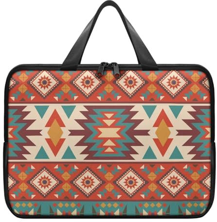 Biyejit Bohême Sac à main vintage pour ordinateur portable en cuir pour ordinateur portable, Notebook, Ultrabook, Netbook de 10 à 17