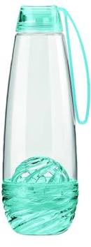 Avilia Botella transparente y azul con infusor de 750 ml – Ideal para llevar contigo y para preparar té e infusiones – Cómodo infusor extraíble, fácil de limpiar y para aromas siempre frescos