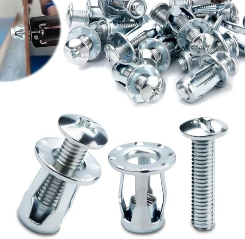 Mbsomnus 30 STK Hohlraum Metall Anker M5x25 mm Hohlraumdübel Jack Nuts | Hohlraum Schwerlastdübel, Petal Nuts, Expansion Nuts, Hohlwandanker, Spreizdübel, für Dünne, Wände, Hohltüren, Eisenblech