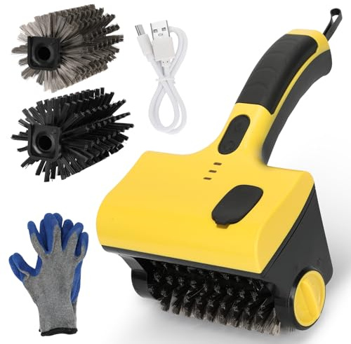 Spazzola elettrica per griglia, con 2 spazzole, ricaricabile senza fili, accessorio sicuro per griglia in porcellana, Weber a gas/carbone, regali per Grill Wizard/uomo/Da