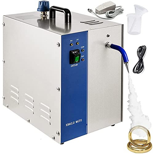 ZHJOPP Limpiador a Vapor Profesional para joyería de 2200W, Lavadora eléctrica de Gemas de 3L, máquina de Limpieza al Vapor para Limpieza de Piedras Preciosas