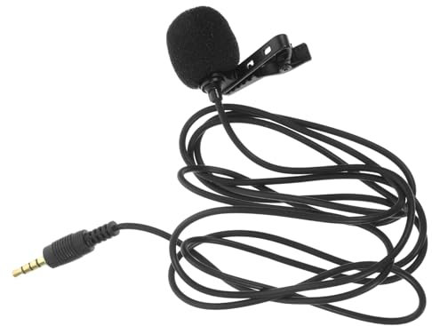 Gadpiparty Professionelles Ansteckmikrofon Clip Mikrofon Aus Metall Für Handy Videoaufnahmen Plug and Play Freihändig Interviews Podcast