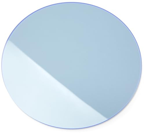 Acrylglas GS Scheibe, 3 mm dick, Ø 150 mm, Blau Transparent | Farbiges gegossenes Acrylglas mit fluoreszierender Wirkung; gut geeignet für Lichtobjekte, Modellbau, Displays und Zuschnitte