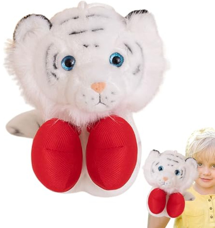 JIEBWCHA Tierpuppen, simulierte Plüschtiere | Boxpuppen mit ausziehbarem Arm für Kinder 3 Jahre +, Klasse, Partys, Geschichten erzählen, Geschenk für Socken oder Korb