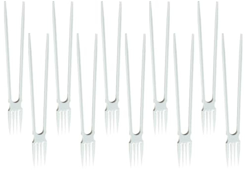 Bacchette 2 in 1, utensili antiscivolo, 10 pezzi, set di forchette, posate da viaggio riutilizzabili, design leggero e portatile, per sushi, tagliatelle, insalata, campeggio