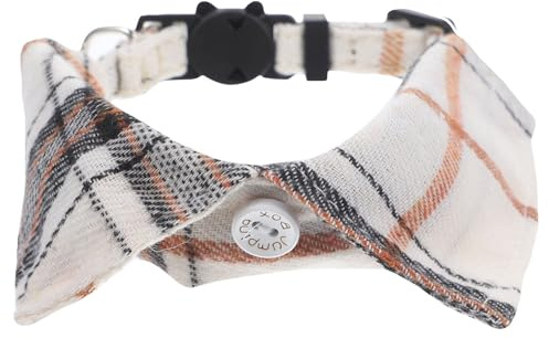 MUELODSIC Katzenhalsband mit Glocke Verstellbar Bequemes Haustierhalsband Dekoratives Halsband für Katzen Hautfreundliches Material Sicher Leicht Tragbar