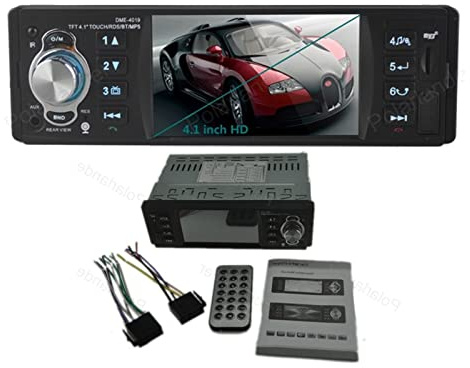 BGAZA Soporte de cámara Trasera 4.1 TFT HD Coche Digital Mp5 Jugadores estéreo FM Radios Audio USB RDS Pantalla de la Pantalla táctil de auxina Bluetooth