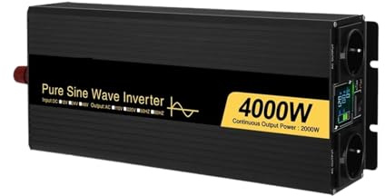 Inverter di potenza, Inverter a onda sinusoidale pura da 4000 W CC 12 V 24 V 48 V a CA 220 50 Hz 60 Hz Convertitore di potenza(24V,60HZ)