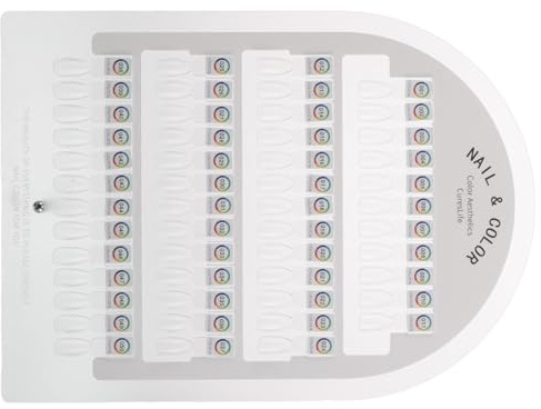 SOIMISS Présentoir de Couleurs pour Ongles avec Emplacements Support de Manucure Amovible pour Présentation de Vernis Plateau de Présentation pour Capsules