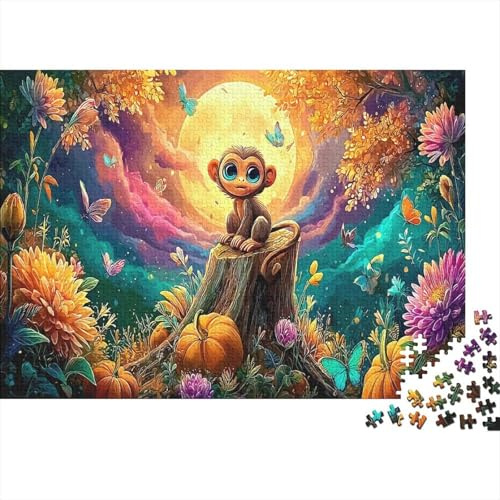 Magische Affen 1000 Teile Recycling-Karton Puzzle, Bildungsspielzeug zur Entspannung, top bewertet, Wanddekoration & Geschenk für Puzzleliebhaber