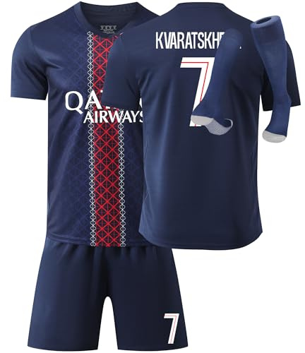 Generisch Fußball Trikot Fußballt Hause/Auswärts Fußballtrikot für Kinder Herren Jungen Fussball Jersey Football Trikots Sportshirt Junge Football Training T-shirts