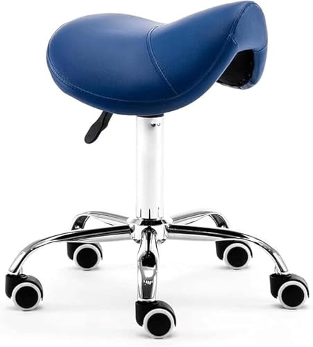 Ergonomischer Sattelhocker mit Rollen, höhenverstellbar, für Salon, Tattoo, Schönheit, Wimpernmassage, Zahnärztliche Profis