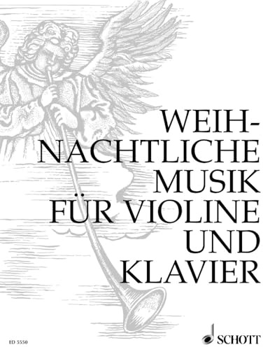 Weihnachtliche Musik: Violine und Klavier.