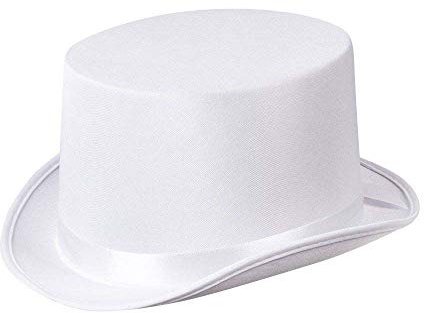Boland - Cappello Gala, cilindro, nastro, elegante, feltro, anni '20, Gatsby, carnevale, Halloween, festa in maschera, travestimento, teatro