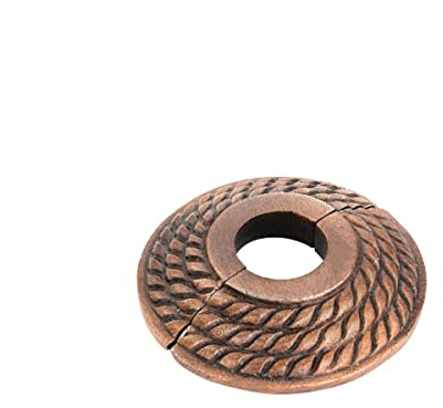 Renovators Supply Manufacturing Escutcheon Plate 3.13 in OD Escutcheon 3/4 in IPS Antique Copper Oil Rubbed Finish Aluminum Radiator Flange