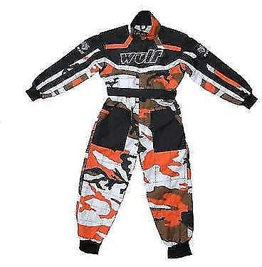 Wulf Traje de Motocross de Carrera de Camuflaje para niños wulfsport LT PW Karting para niÃ Nuevo