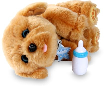 Little Live Pets - Sleepy Puppy, Mascota Interactiva, Se Mueve y Hace Sonidos, Perrito Pequeñito, Suave y Abrazable, Incluye Certificado de Adopción, para Niños de +4 años, Famosa (700013210)