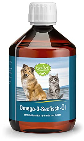 Sanct Bernhard tierlieb Omega-3 Seefisch Öl, EPA (18%) und DHA (12%), Inhalt 500 ml