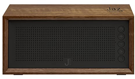 SBS JAZ Altoparlante vintage wireless FUSION, speaker retrò in legno, cassa musica per chiavetta USB, micro SD con jack AUX 3,5mm, cavo di ricarica incluso