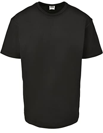 Urban Classics Herren Organic Basic Tee – Regular Fit T Shirt aus Bio Baumwolle mit Rundhals im minimalistischen Streetwear Style für Alltag Freizeit und Casual Outfits,Schwarz,XL