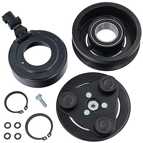 GEPCO Klimakompressor Magnetkupplung Riemenscheibe | Kompatibel mit Ford Focus C-Max Transit & Volvo C30 S40 II V50 | VISTEON 12V 5-Rippen 108/117 mm