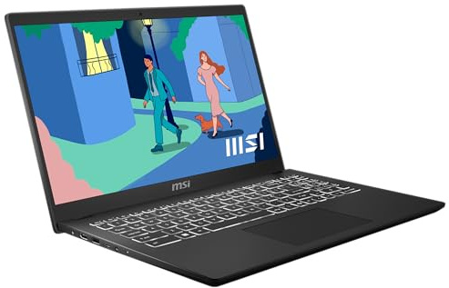 MSI Ordinateur portable moderne 15 Lifestyle & Business, écran Full HD 15,6, processeur AMD Ryzen 7 7730U, RAM DDR4 16 Go, SSD 512 Go, graphique AMD Radeon, Windows 11 Home, noir, B7M-471