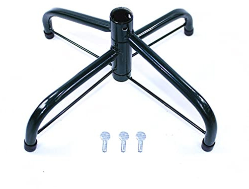 Voiakiu Soporte para Navidad Soporte para Navidad Metal Soporte Plegable para Navidad Hierro Base Soporte 4 Patas con Tornillo Mariposa (40/50/60 cm)