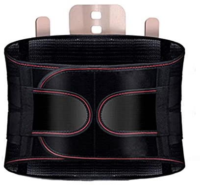 Samnuerly Cinturón de protección Cinturón de Espalda Lumbar autocalentable Tejido elástico Transpirable para Soporte de Espalda Inferior Hernia de Disco Columna Vertebral Alivio del Dolor ortopédico,