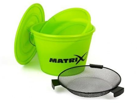 Matrix Lime Bucket Set Inc. Tray and Riddle Yellow 20L