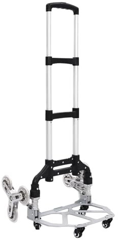 Carro plegable de mano para escaladores de aluminio, carro para escaleras plegable, carro de mano extensible