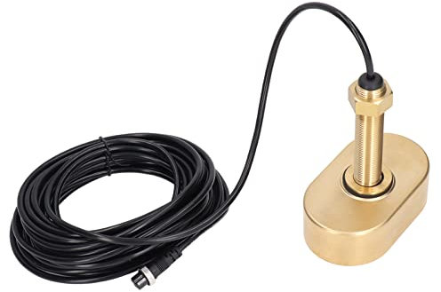 Standard-Fischgeber-Sensor, Bootsecholot, Fischfinder-Geber, Temperatursensor, 3-poliges 10-m-Kabel. Interferenzsensor mit Bronzegehäuse, Kann Nicht Direkt Installiert Werden