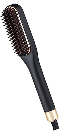 Healvian Peigne à Barbe Et Lisseur De Cheveux Réglable Température Outil De Coiffure Pratique Pour Homme Pour Maison