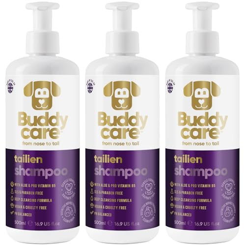 Buddycare – hundschampo – Tailien – 500 ml x 3