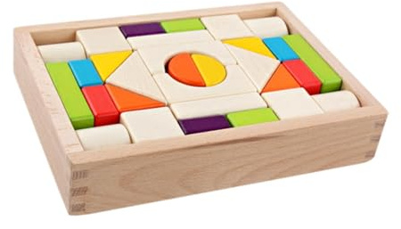 Oshhni Blocs de développement d'imagination jouet d'image en bois 30x