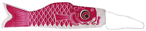 Homoyoyo Japanische Karpfenflagge 70cm Koinobori Windsack Wetterfest Blau Dekoration für Garten und Balkon für Kinderfest
