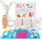 JelyArt Töpferset für Anfänger Lufttrocknender Ton Selbsttrocknender Ton für zuhause - Lufttrocknend DIY Set für Erwachsene Keramik Kreativset Tonset ohne Brennen Geschenke Bastelset (Clay Set)