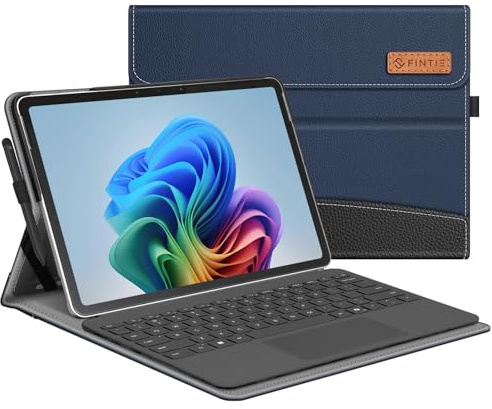 Fintie Funda para Microsoft Surface Pro de 12 pulgadas, 1ª edición (2025), cartera de visión de múltiples ángulos, funda de negocios con bolsillo y soporte para lápiz capacitivo, compatible con