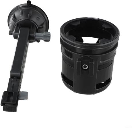 Portavasos multifuncional 2 en 1 con configuración rápida y compatibilidad para coches, camiones y barcos (gris)