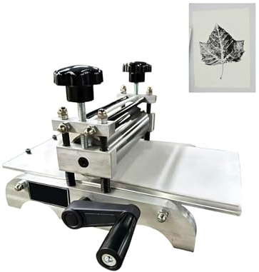 Bärbar Tryckpress & Etspress – Handdriven Gravyrpress För Konstnärer, Portabel Skrivbordspress För DIY-Projekt, Små Studio- Och Utbildningsprojekt