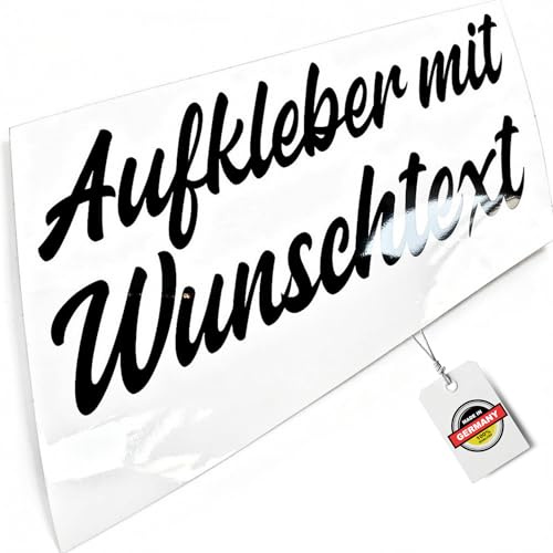 Wunschaufkleber Text Auto & Motorrad – Personalisiert 8–100 cm – Vinyl Aufkleber wetterfest – Schriftzug Premium individuell gestalten mit Vorschau
