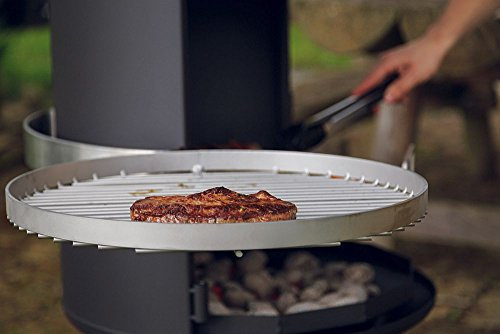 MHM OXNFEIA® Grillrost 45cm Rost aus Edelstahl Grillen Holzkohle Stabiler Rost Grillkamin