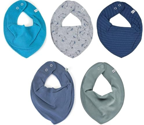 Pippi Babywear Halstücher 5er Pack Bibs Dreieckstücher Lätzchen